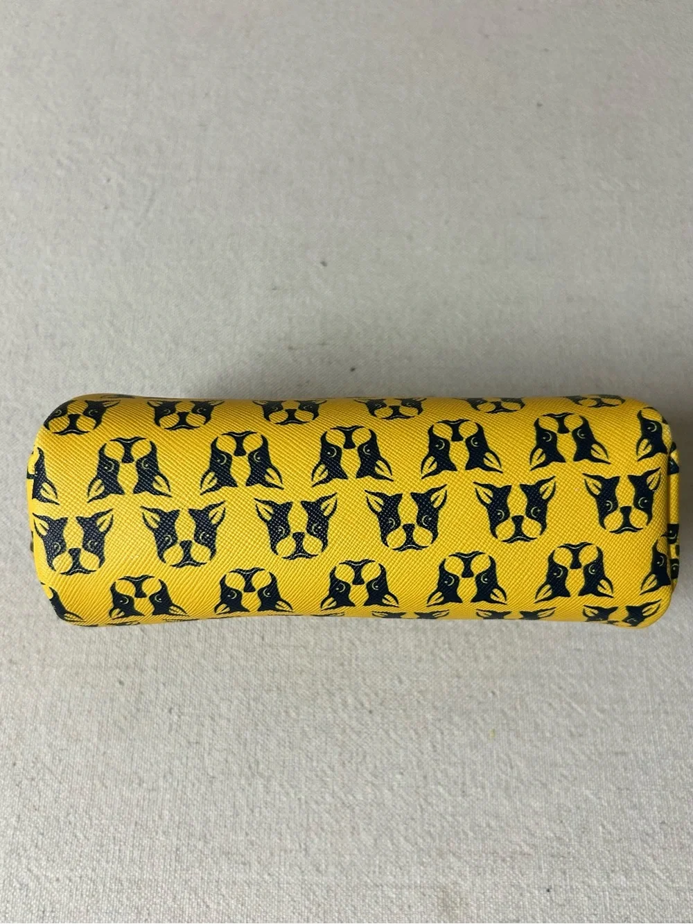 Dabney Lee Cosmetic Bag Yellow Black French Bulldog/Boston Terrier